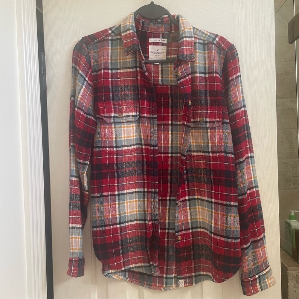 American Eagle Ahh-mazingly soft flannel, slim fit small